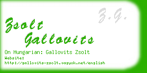 zsolt gallovits business card